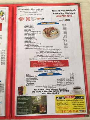 Menu photo 4 Bledsoe's Diner Atoka, OK