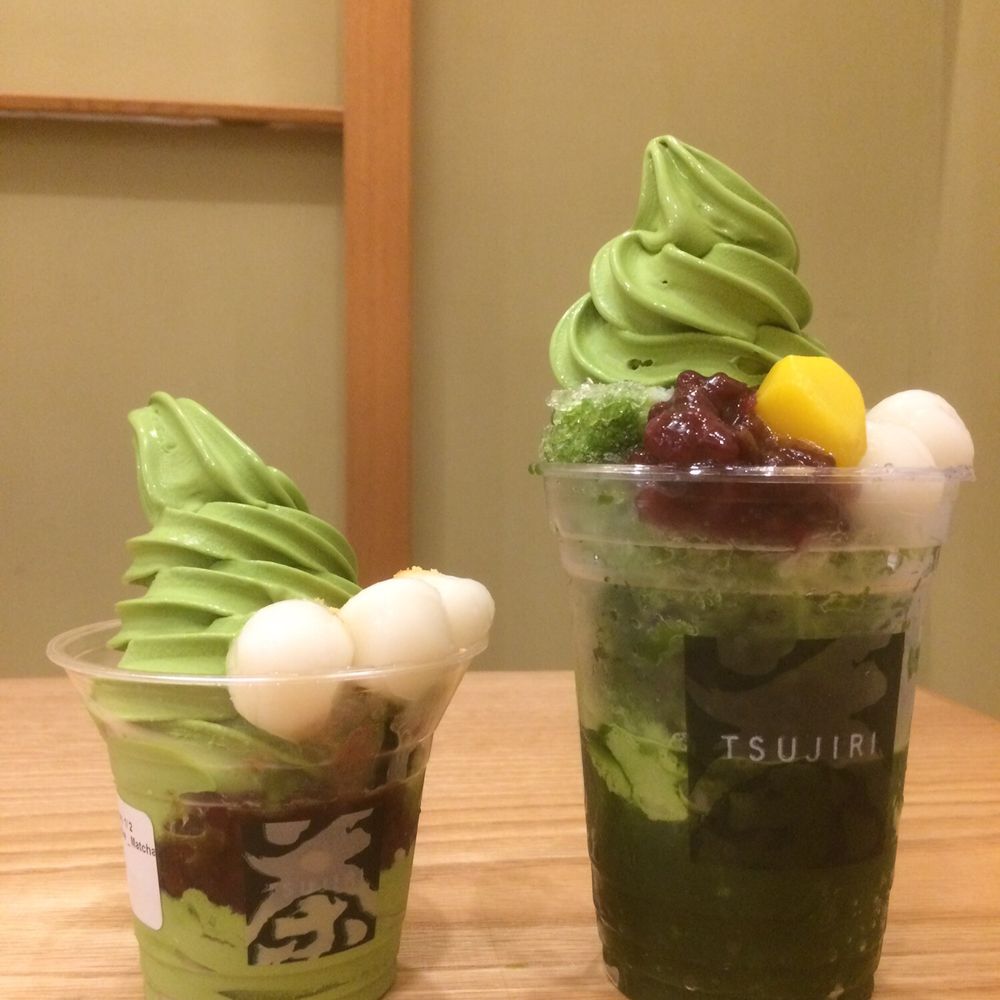 Tsujiri - Sundae on the left, Shaved Ice on the right. - Tea Rooms Near Me - Toronto, Ontario Tsujiri - Sundae on the left, Shaved Ice on the right. - Tea Rooms Near Me - Toronto, Ontario