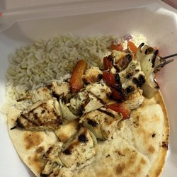 Orange Tree Cafe - Chicken kabob with rice