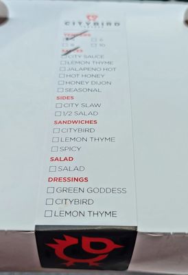 Menu photo 1 CityBird Tenders Beechmont Cincinnati, OH