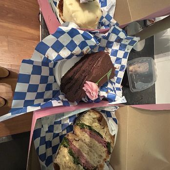 Cafe Babette - Brown butter lunch lady cake Matilda chocolate cake  Sourdough sandwich w/pastrami carmelized onions Swiss confit garlic mayo massaged kale - Bakeries Near Me - Indianapolis, Indiana