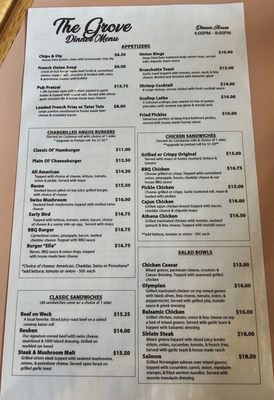 Menu photo 1 The Grove on Rt 16 Delevan, NY Menu photo 1 The Grove on Rt 16 Delevan, NY