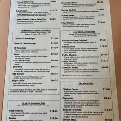 The Grove on Rt 16 - Dinner Menu