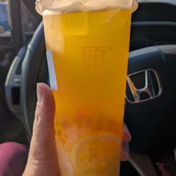 Moge Tee - Super fruit green tea with lychee jelly and golden boba - Bubble Tea Near Me - San Diego, California