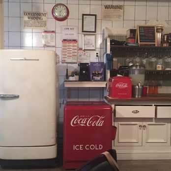 Capizzi - Nostalgic Coolers where the drinks are stored - Pizza Near Me - New York, New York Capizzi - Nostalgic Coolers where the drinks are stored - Pizza Near Me - New York, New York