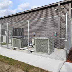 Forsythe - Commercial business, protecting their mechanical equipment and rear entrance for employees using Residential tubing