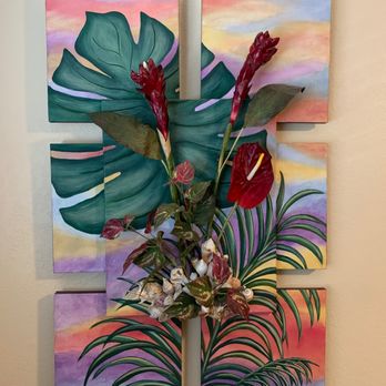 LB Interiors - Custom 7 piece mixed media canvas painting. - Interior Design Near Me LB Interiors - Custom 7 piece mixed media canvas painting. - Interior Design Near Me