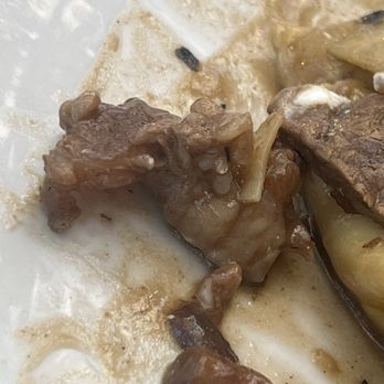 Sur at The Barnyard - Fatty pieces in the "filet" beef stroganoff - New American Near Me - Carmel, California Sur at The Barnyard - Fatty pieces in the "filet" beef stroganoff - New American Near Me - Carmel, California