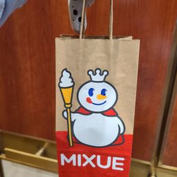 Cute mascot and bag Cute mascot and bag