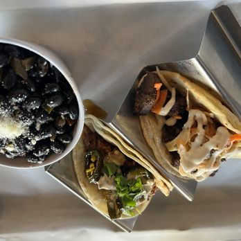 Ay Papi Tacos & Tequila - Tacos with black beans (beans were little too salty ) - Tacos Near Me - Rock Hill, South Carolina Ay Papi Tacos & Tequila - Tacos with black beans (beans were little too salty ) - Tacos Near Me - Rock Hill, South Carolina