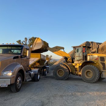 Boone Recycled Materials - Bottom Dump tractor being loaded with road base. - Recycling Center Near Me - San Jacinto, California Boone Recycled Materials - Bottom Dump tractor being loaded with road base. - Recycling Center Near Me - San Jacinto, California