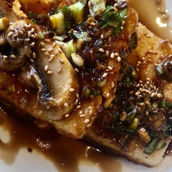 Cafe Korea - Tofu steak (sauce is salty) - Korean Near Me - Fishers, Indiana