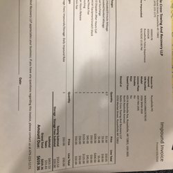 Battle Cross Towing and Recovery - Outrageous bill number 2