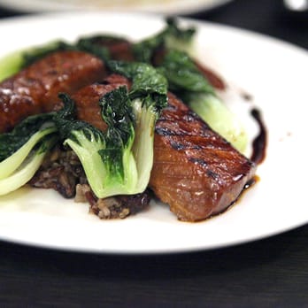 R&D Restaurant - Salmon Belly with 5-grain healthy rice and bok choy - Asian Fusion Near Me - Toronto, Ontario