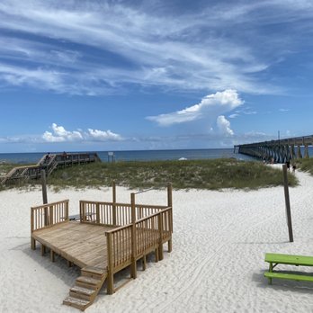 Windjammers on the Pier - View from table - Seafood Near Me - Navarre, Florida