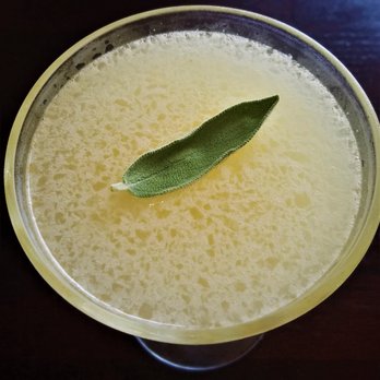The Chop House - 1896 Martini with sage leaf - American Near Me - Hico, Texas The Chop House - 1896 Martini with sage leaf - American Near Me - Hico, Texas