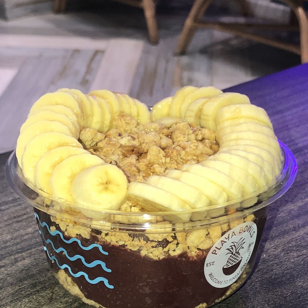 Playa Bowls - 8th Ave Acai Bowl (Playa Acai topped with granola, banana, honey) - Juice Bars & Smoothies Near Me - Brooklyn, New York