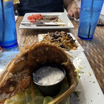 Hobo's Cafe - Fried whole yellow snapper. Food is absolutely delicious! Wish we found this place when we first arrived here. Definitely a must!!! - New American Near Me - Key Largo, Florida Hobo's Cafe - Fried whole yellow snapper. Food is absolutely delicious! Wish we found this place when we first arrived here. Definitely a must!!! - New American Near Me - Key Largo, Florida