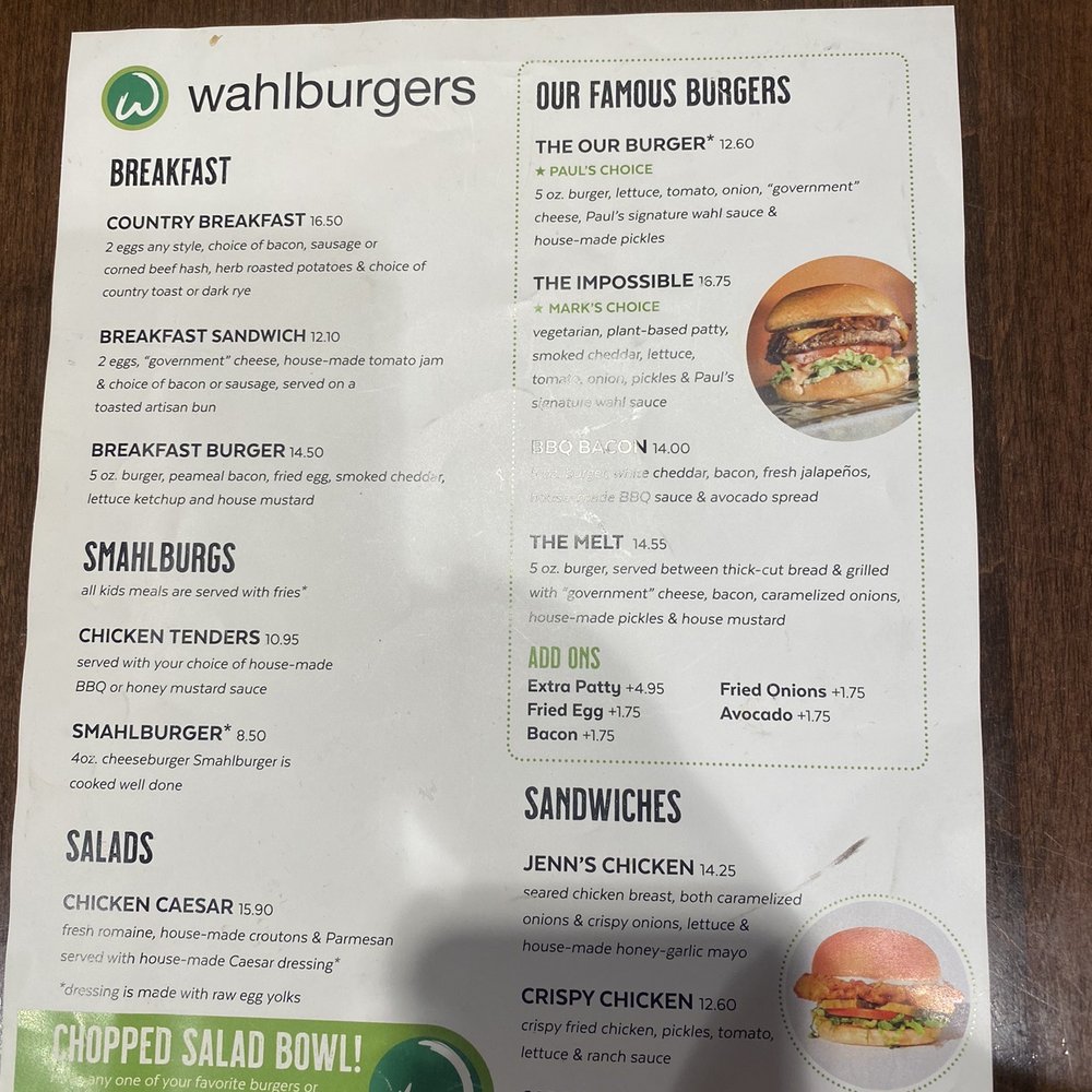 Wahlburgers - Menu - Burgers Near Me - Toronto, Ontario Wahlburgers - Menu - Burgers Near Me - Toronto, Ontario