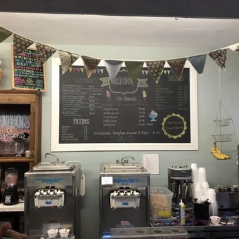 The Ice Cream Shoppe - a chalkboard with a menu on it - Ice Cream & Frozen Yogurt Near Me - Highland Falls, New York The Ice Cream Shoppe - a chalkboard with a menu on it - Ice Cream & Frozen Yogurt Near Me - Highland Falls, New York