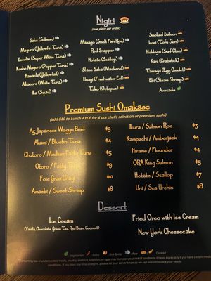 Menu photo 3 Kimoto Premium Sushi Houston, TX Menu photo 3 Kimoto Premium Sushi Houston, TX