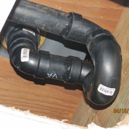 Upstairs shower drain p- trap Upstairs shower drain p- trap