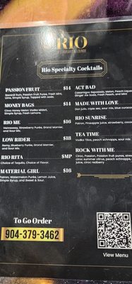 Menu photo 3 Rio Restaurant & Lounge Jacksonville, FL