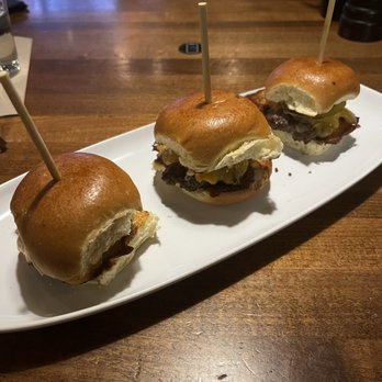 JOEY Eaton Centre - burger sliders (cheese and pickle inside) - Canadian (New) Near Me - Toronto, Ontario