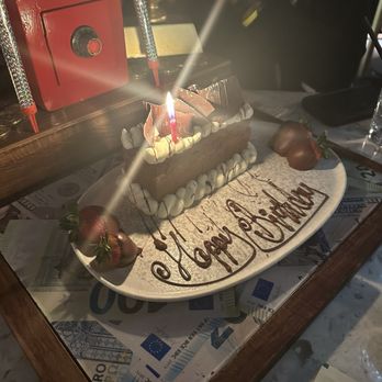 Aura Lounge - Birthday desert! - Turkish Near Me - Clifton, New Jersey