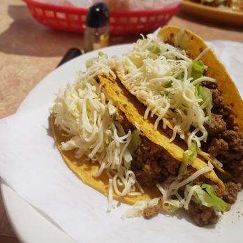 Sante Fe Grill - 2 hard beef tacos - Mexican Near Me - Suffolk, Virginia