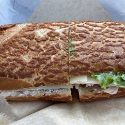 Turkey, avocado and Swiss on Dutch crunch