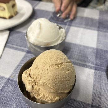 Win-Spuntino - Lychee sorbet and kona coffee gelato. This is the most generous serving of ice cream among all restaurants i've been to. - Italian Near Me - Honolulu, Hawaii