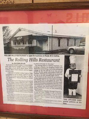 Menu photo 4 Rolling Hills Restaurant Collins, NY