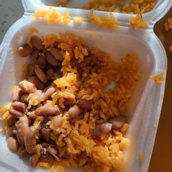 Carmelita's - Rancid rice and bean order