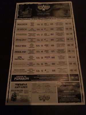 Menu photo 2 Antares La Plata, C