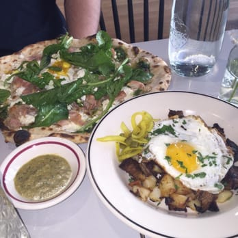 Talula's - Green Eggs and Ham Pizza (has a kick to it) and Hash! - Pizza Near Me - Asbury Park, New Jersey