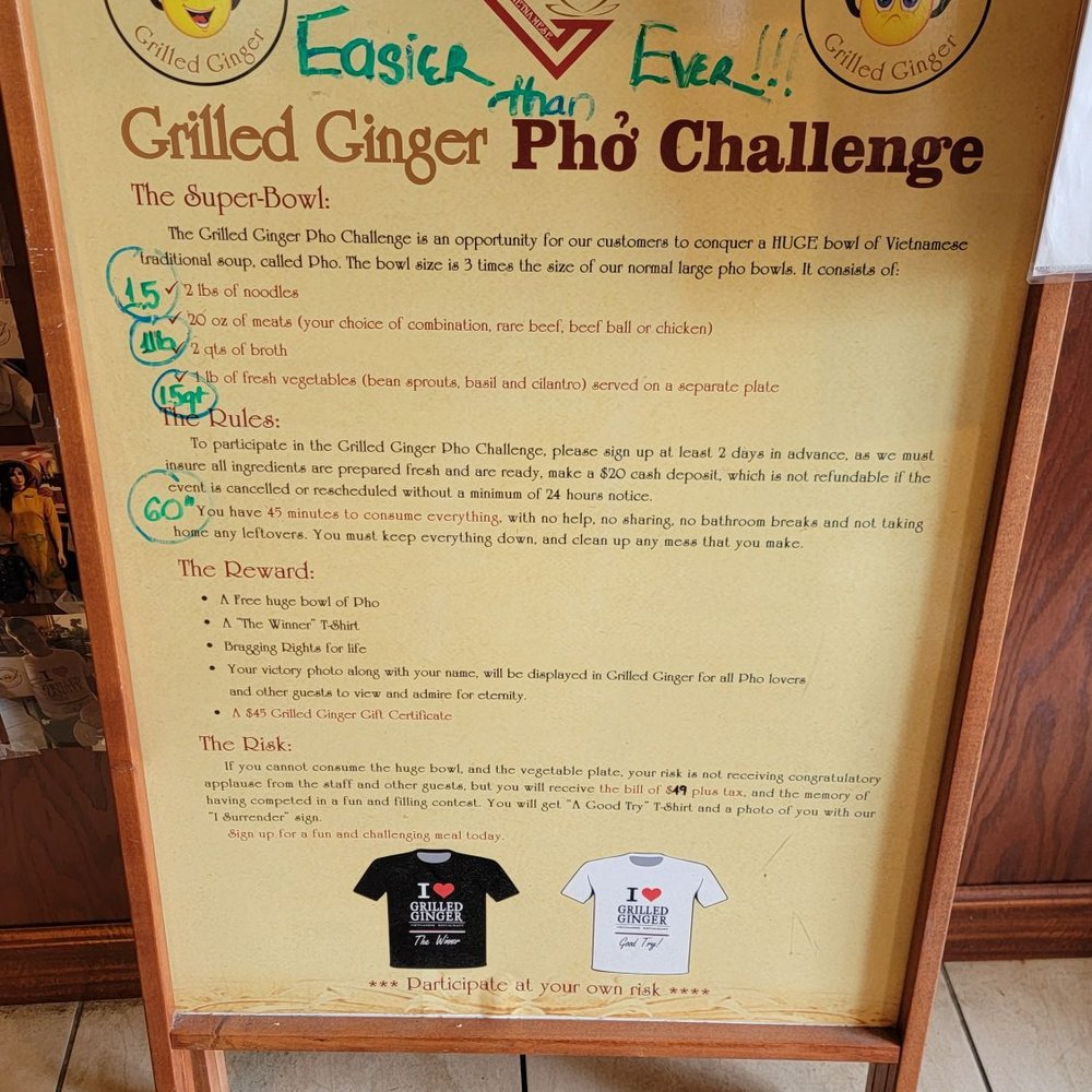 Grilled Ginger - Pho Challenge - Vietnamese Near Me - Fayetteville, North Carolina Grilled Ginger - Pho Challenge - Vietnamese Near Me - Fayetteville, North Carolina