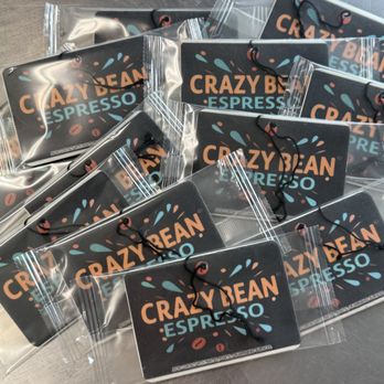 Crazy Bean Espresso - New logo air freshener - Coffee & Tea Near Me - Mineral Wells, Texas Crazy Bean Espresso - New logo air freshener - Coffee & Tea Near Me - Mineral Wells, Texas
