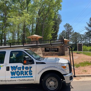 Water Works Unlimited - a truck parked in front of a building - Landscaping Near Me - Wake Forest, North Carolina Water Works Unlimited - a truck parked in front of a building - Landscaping Near Me - Wake Forest, North Carolina