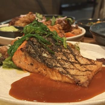 Aerlume - GRILLED KING SALMON (IG: @eatwithbaobae) - New American Near Me - Seattle, Washington