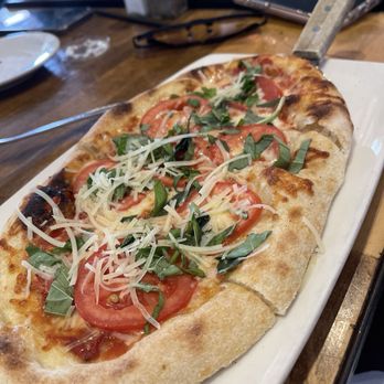 Benchmark Eatery - Margherita Flatbread delicious. I was very impressed - New American Near Me - Santa Barbara, California Benchmark Eatery - Margherita Flatbread delicious. I was very impressed - New American Near Me - Santa Barbara, California