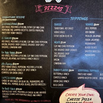 La Bang Bang - Menu page 2 - Chicken Wings Near Me - El Paso, Texas
