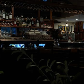 Casanova Italian Restaurant - The bar. Love the wine selection here - Italian Near Me - Makawao, Hawaii