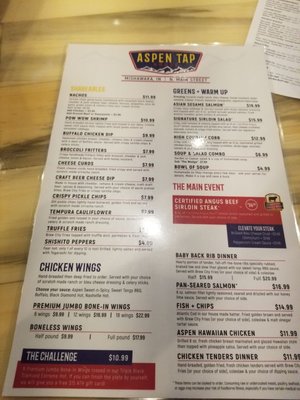 Menu photo 5 Aspen Tap House Mishawaka, IN