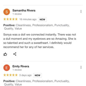 Babette Beautee - Really? Fake reviews that popped up shortly after I decided to write a negative review on Sonya - Eyebrow Services Near Me - Tempe, Arizona
