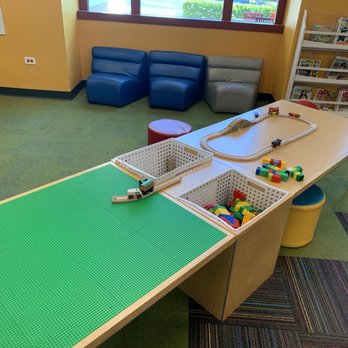 Fremont Public Library District - Play table in children's area - Libraries Near Me - Mundelein, Illinois