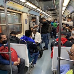 Metro Terminal Aerea - What it looks like inside the train