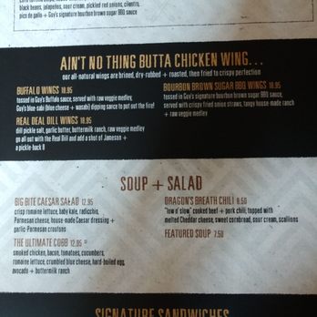 Guy Fieri's Cherokee Kitchen + Bar - Menu - New American Near Me - Cherokee, North Carolina Guy Fieri's Cherokee Kitchen + Bar - Menu - New American Near Me - Cherokee, North Carolina