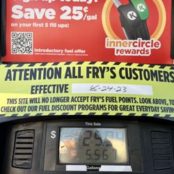 Circle K - Heads up for Fry's Fuel Points!
