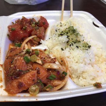 Poke Plus - This is $10? Plus a $1 for salmon? What a joke! - Hawaiian Near Me - Long Beach, California Poke Plus - This is $10? Plus a $1 for salmon? What a joke! - Hawaiian Near Me - Long Beach, California